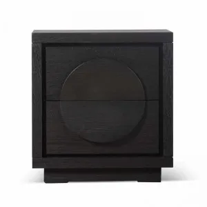 Bonnie Bedside Table - Textured Espresso Black by Interior Secrets - AfterPay Available by Interior Secrets, a Bedside Tables for sale on Style Sourcebook