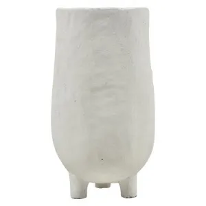 Frankie Ceramic Footed Decor Vase, Medium, White by Casa Uno, a Vases & Jars for sale on Style Sourcebook