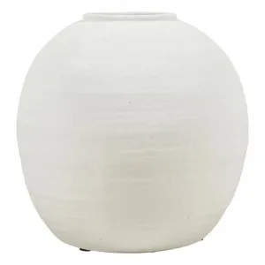 Nexos Ceramic Pot Vase, Medium, White by Casa Uno, a Vases & Jars for sale on Style Sourcebook