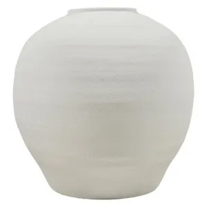 Nexos Ceramic Pot Vase, Large, White by Casa Sano, a Vases & Jars for sale on Style Sourcebook