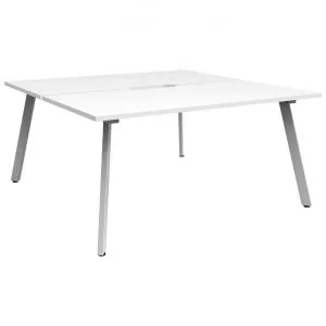 Eternity Back-To-Back Office Workstation, 2 Person, 180cm, White by Rapidline, a Desks for sale on Style Sourcebook
