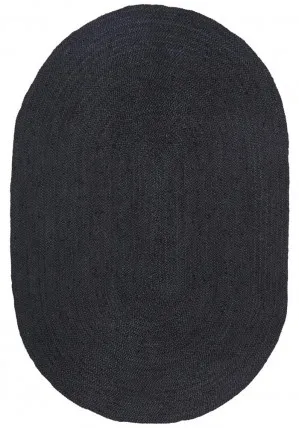Bondi Black Oval Rug by Rug Culture, a Contemporary Rugs for sale on Style Sourcebook