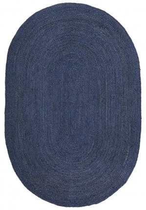 Bondi Navy Oval Rug by Rug Culture, a Contemporary Rugs for sale on Style Sourcebook
