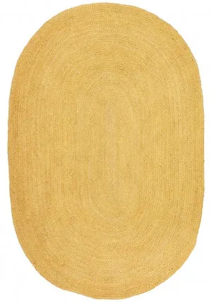 Bondi Yellow Oval Rug by Rug Culture, a Contemporary Rugs for sale on Style Sourcebook