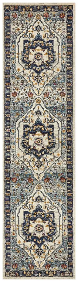 Babylon 201 Blue Runner Rug by Rug Culture, a Contemporary Rugs for sale on Style Sourcebook
