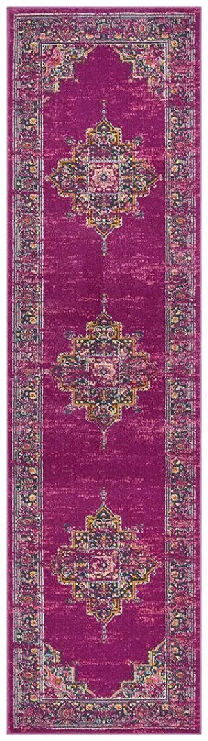 Babylon 211 Fuchsia Runner Rug by Rug Culture, a Contemporary Rugs for sale on Style Sourcebook
