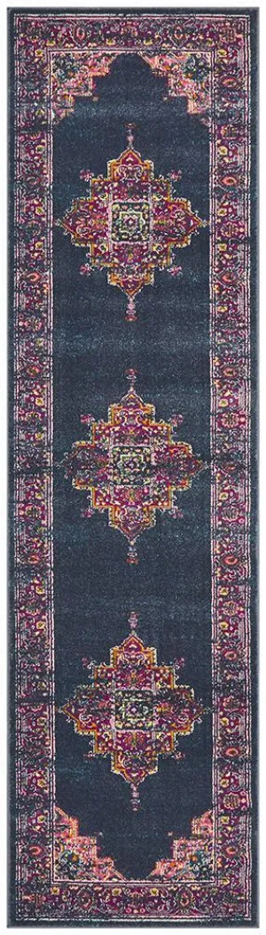 Babylon 211 Navy Runner Rug by Rug Culture, a Contemporary Rugs for sale on Style Sourcebook