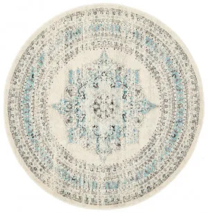 Century 922 White Round Rug by Rug Culture, a Contemporary Rugs for sale on Style Sourcebook