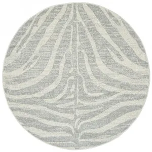 Chrome Savannah Silver Round Rug by Rug Culture, a Contemporary Rugs for sale on Style Sourcebook