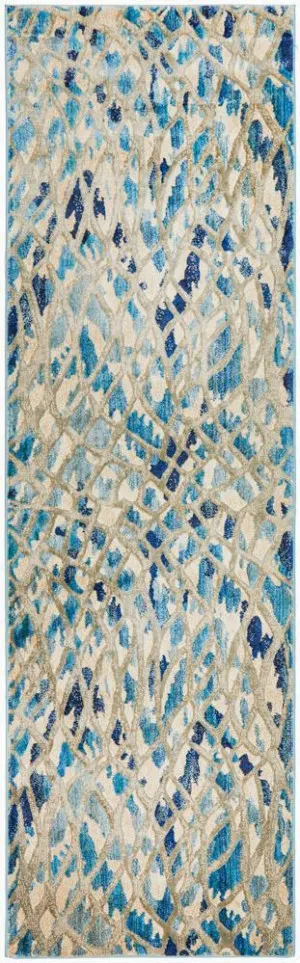 Dream Scape 856 Blue Runner Rug by Rug Culture, a Contemporary Rugs for sale on Style Sourcebook