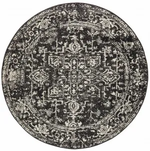 Evoke 253 Charcoal Round by Rug Culture, a Contemporary Rugs for sale on Style Sourcebook