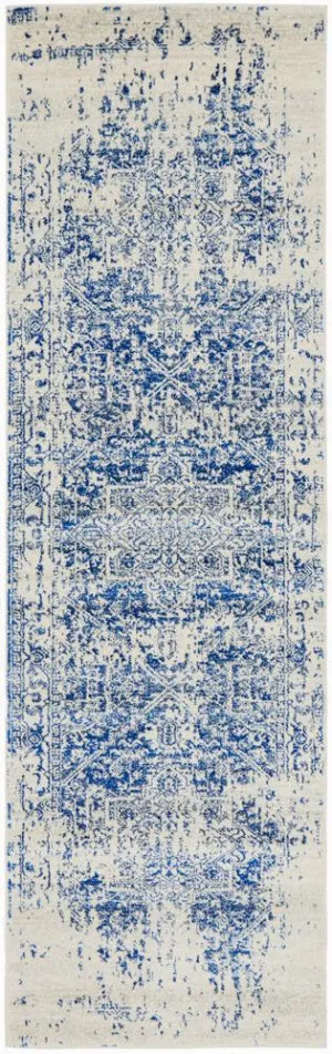 Evoke 253 White Navy Runner by Rug Culture, a Contemporary Rugs for sale on Style Sourcebook