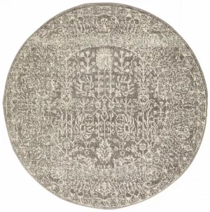 Evoke 256 Grey Round by Rug Culture, a Contemporary Rugs for sale on Style Sourcebook