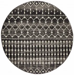 Evoke 260 Black Round by Rug Culture, a Contemporary Rugs for sale on Style Sourcebook