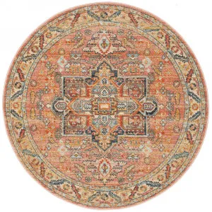 Legacy 850 Salmon Round Rug by Rug Culture, a Contemporary Rugs for sale on Style Sourcebook