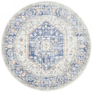 Mayfair Lorissa Blue Round Rug by Rug Culture, a Contemporary Rugs for sale on Style Sourcebook