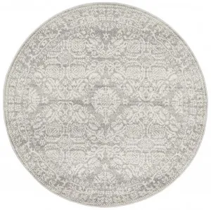 Mirage 358 Silver Round Rug by Rug Culture, a Contemporary Rugs for sale on Style Sourcebook