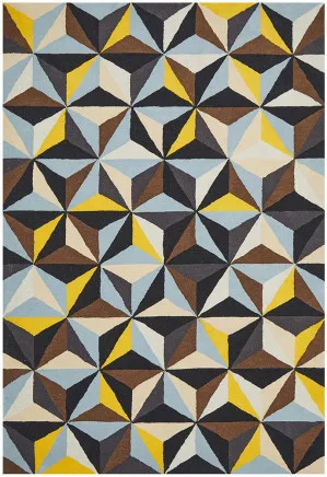 Matrix 900 Blue Round Rug by Rug Culture, a Contemporary Rugs for sale on Style Sourcebook