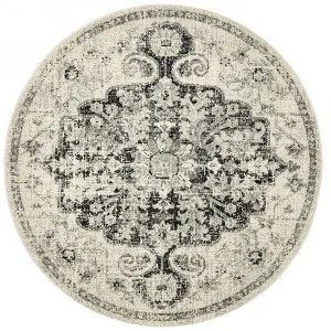 Museum 860 Charcoal Round by Rug Culture, a Contemporary Rugs for sale on Style Sourcebook
