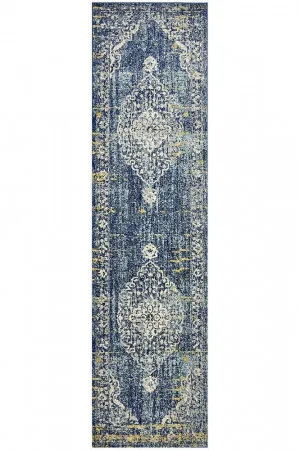 Museum 869 Navy Runner by Rug Culture, a Contemporary Rugs for sale on Style Sourcebook