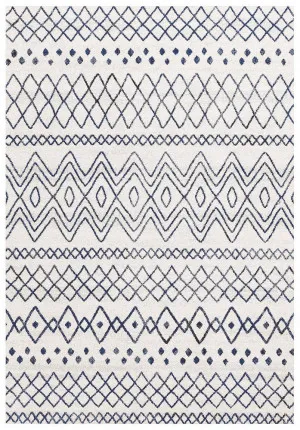 Oasis 453 White Blue by Rug Culture, a Contemporary Rugs for sale on Style Sourcebook