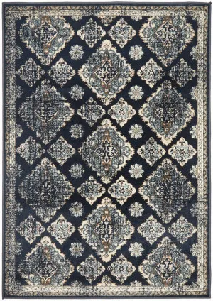 Oxford 434 Navy Rug by Rug Culture, a Contemporary Rugs for sale on Style Sourcebook