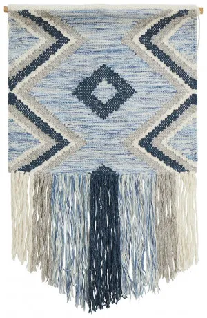 439 Blue Wall Hanging by Rug Culture, a Wall Hangings & Decor for sale on Style Sourcebook