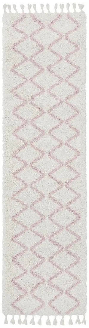 Saffron 11 Pink Runner Rug by Rug Culture, a Shag Rugs for sale on Style Sourcebook