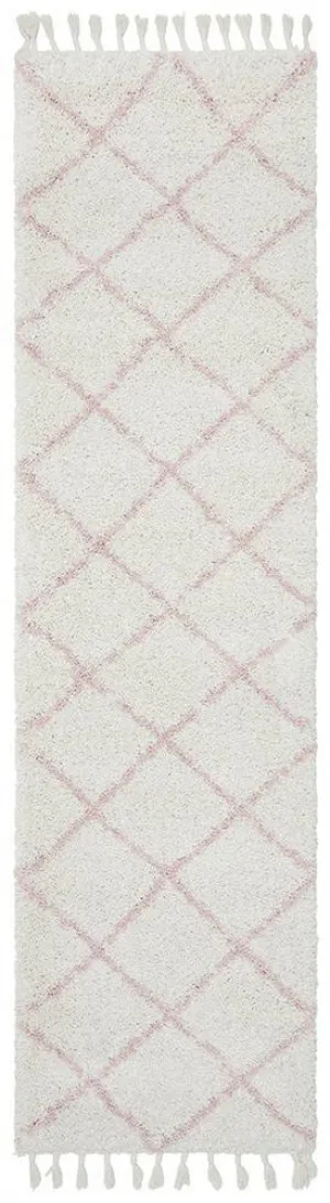 Saffron 22 Pink Runner Rug by Rug Culture, a Shag Rugs for sale on Style Sourcebook