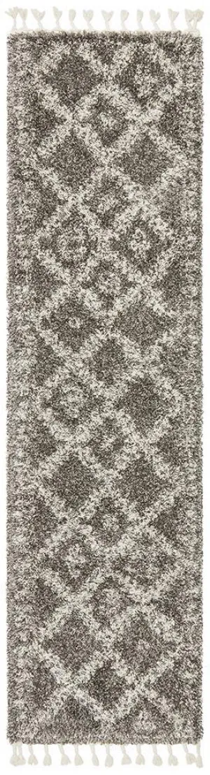 Saffron 33 Grey Runner Rug by Rug Culture, a Shag Rugs for sale on Style Sourcebook