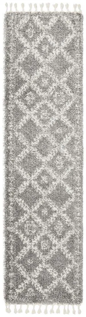 Saffron 33 Silver Runner Rug by Rug Culture, a Shag Rugs for sale on Style Sourcebook