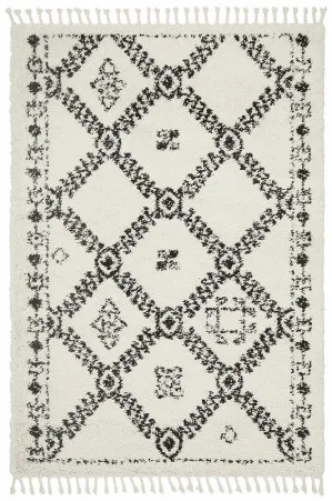 Saffron 33 White Rug by Rug Culture, a Shag Rugs for sale on Style Sourcebook