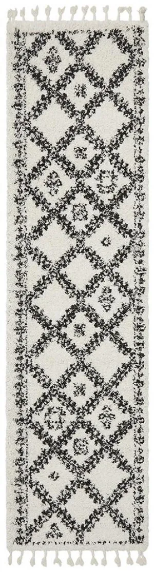 Saffron 33 White Runner Rug by Rug Culture, a Shag Rugs for sale on Style Sourcebook