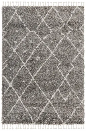 Saffron 44 Grey Rug by Rug Culture, a Shag Rugs for sale on Style Sourcebook