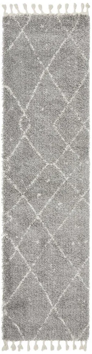 Saffron 44 Silver Runner Rug by Rug Culture, a Shag Rugs for sale on Style Sourcebook