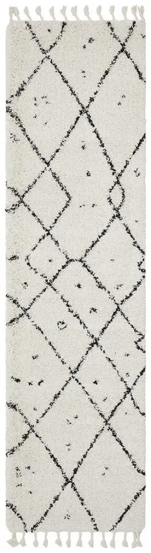 Saffron 44 White Runner Rug by Rug Culture, a Shag Rugs for sale on Style Sourcebook