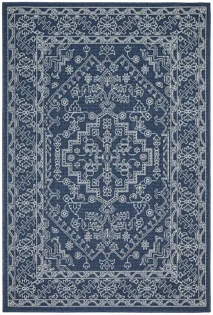 Seaside 5555 Navy Rug by Rug Culture, a Outdoor Rugs for sale on Style Sourcebook