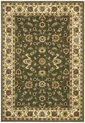 Sydney 1 Green Ivory by Rug Culture, a Persian Rugs for sale on Style Sourcebook