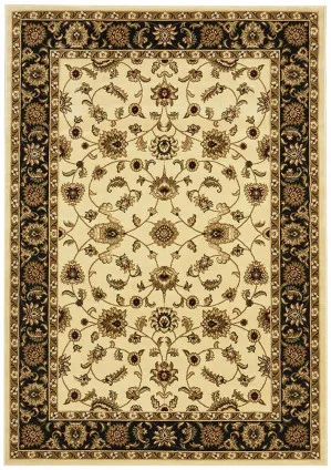 Sydney 1 Ivory Black by Rug Culture, a Persian Rugs for sale on Style Sourcebook