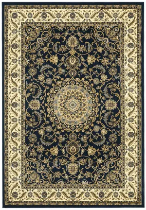 Sydney 9 Navy Ivory by Rug Culture, a Persian Rugs for sale on Style Sourcebook