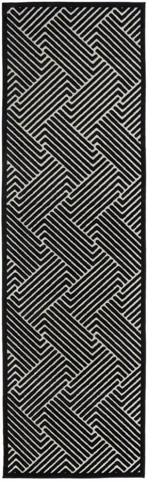 York Cindy Black & Gold Runner Rug by Rug Culture, a Contemporary Rugs for sale on Style Sourcebook
