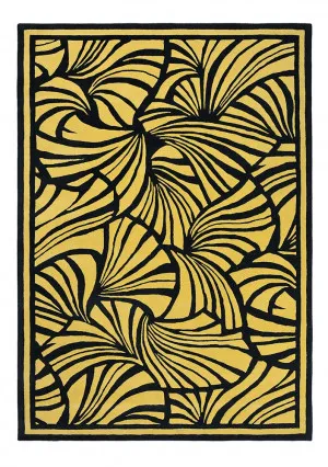 Florence Broadhurst Japanese Fans Gold 039305 by Florence Broadhurst, a Contemporary Rugs for sale on Style Sourcebook