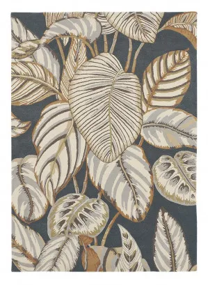 Sanderson Calathea Charcoal by Sanderson, a Contemporary Rugs for sale on Style Sourcebook