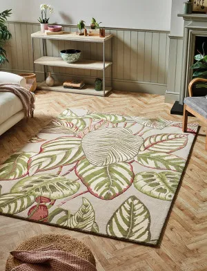 Sanderson Calathea Olive by Sanderson, a Contemporary Rugs for sale on Style Sourcebook
