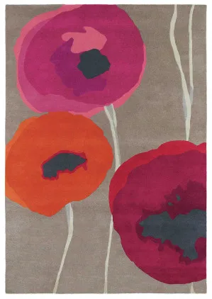 Sanderson Poppies Red Oran by Sanderson, a Contemporary Rugs for sale on Style Sourcebook