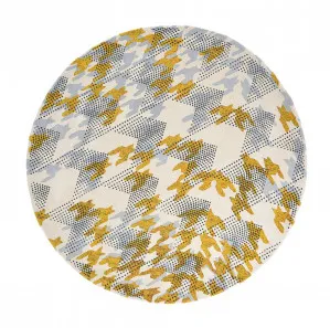 Ted Baker Ivory Atlas Ochre Round 160205 by Ted Baker, a Contemporary Rugs for sale on Style Sourcebook