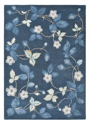 Wedgwood Wild Strawberry Navy 38118 by Wedgwood, a Contemporary Rugs for sale on Style Sourcebook