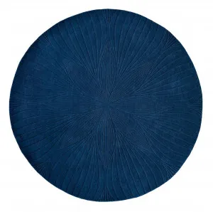 Wedgwood Folia Navy 38308 Round by Wedgwood, a Contemporary Rugs for sale on Style Sourcebook
