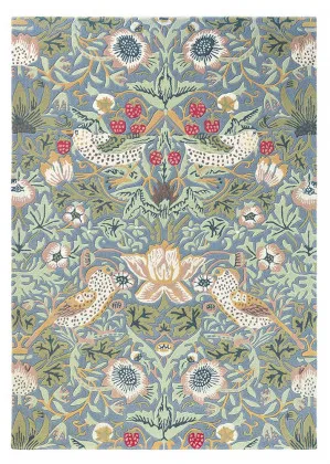 Strawberry Thief Slate 027718 by Morris & Co, a Contemporary Rugs for sale on Style Sourcebook