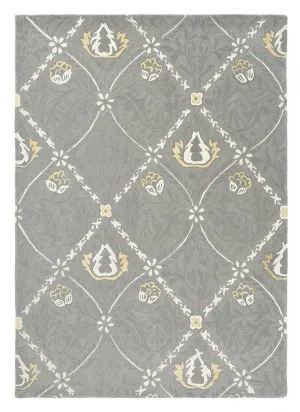 Pure Trellis Lightish Grey 029104 by Morris & Co, a Contemporary Rugs for sale on Style Sourcebook